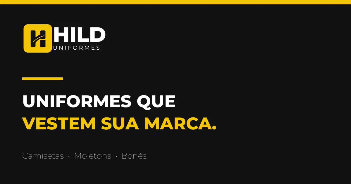 Apresentação visual da HILD Uniformes